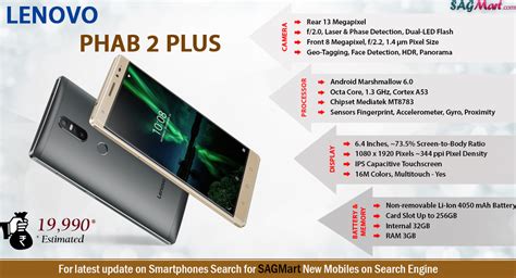 Lenovo Phab 2 Plus specs .